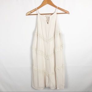 high neck cream MOSSIMO SUPPLY CO dress. Size L